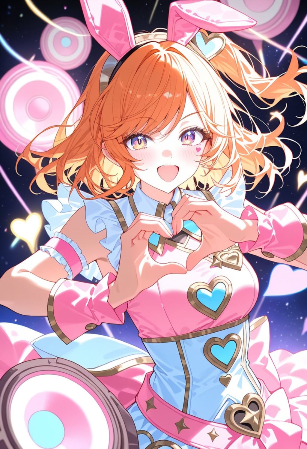 Days AI 「両手でハートマークの美少女」