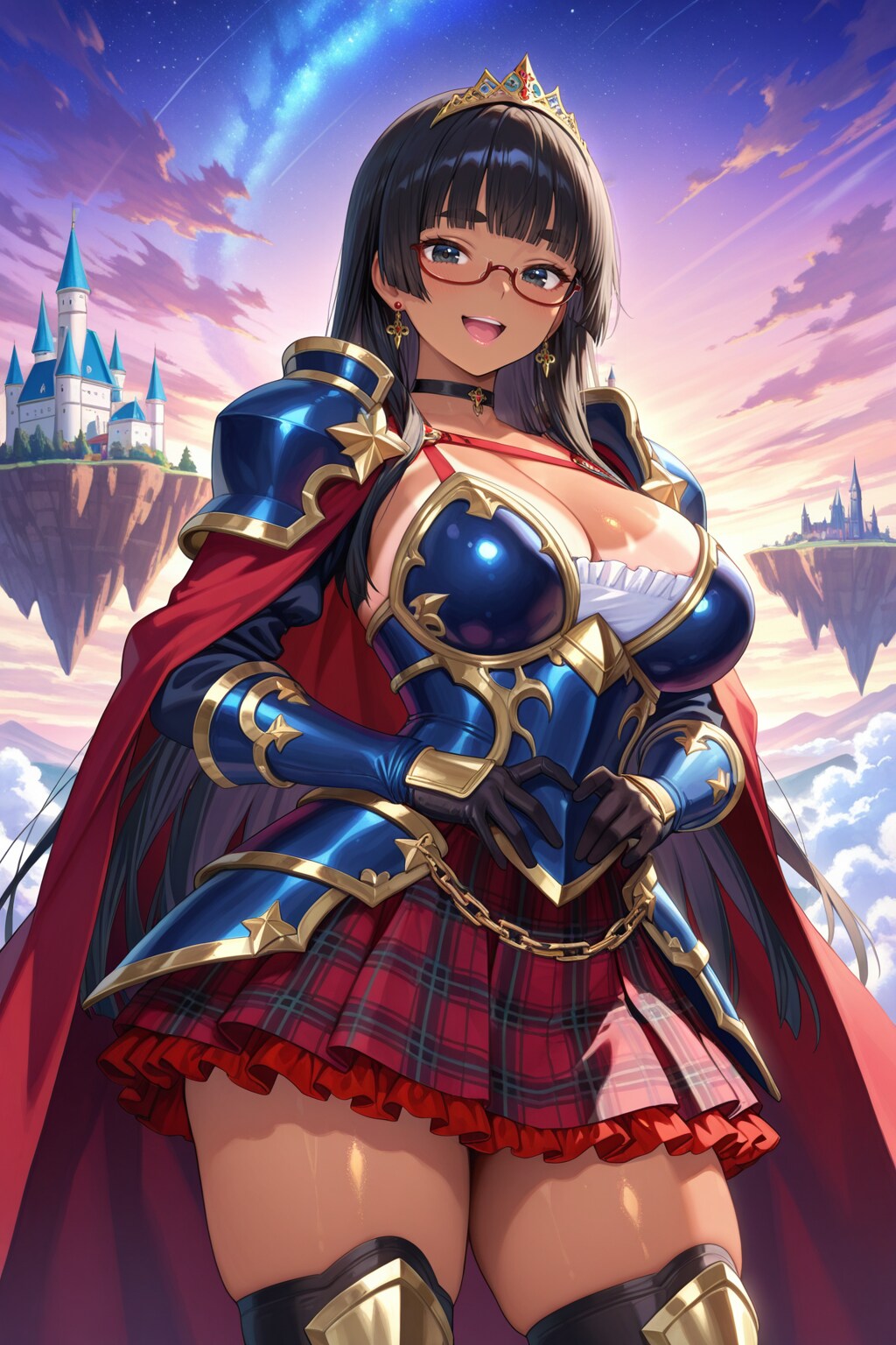 空飛ぶ城とアーマーお姉ちゃん