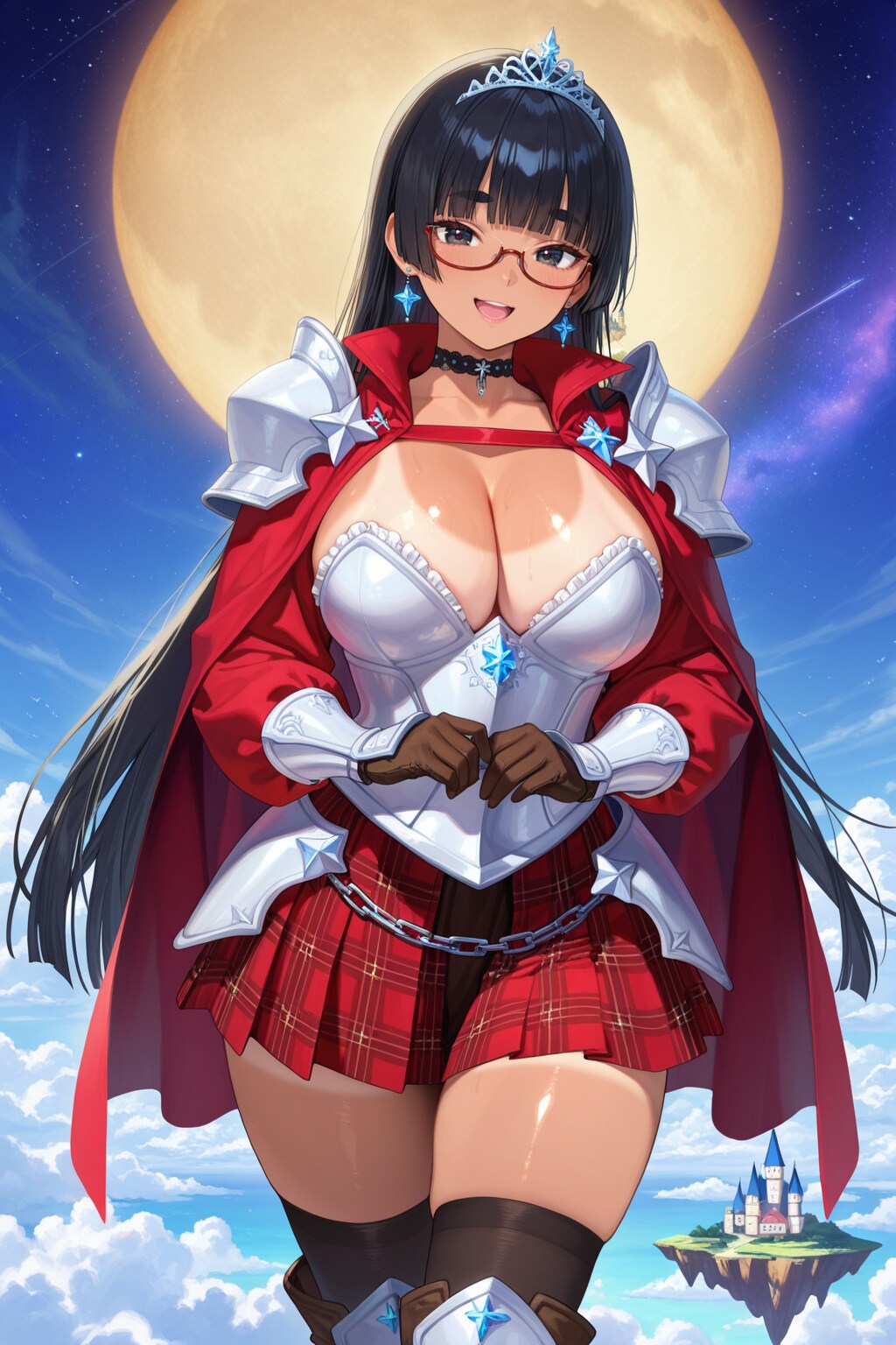 空飛ぶ城とアーマーお姉ちゃん