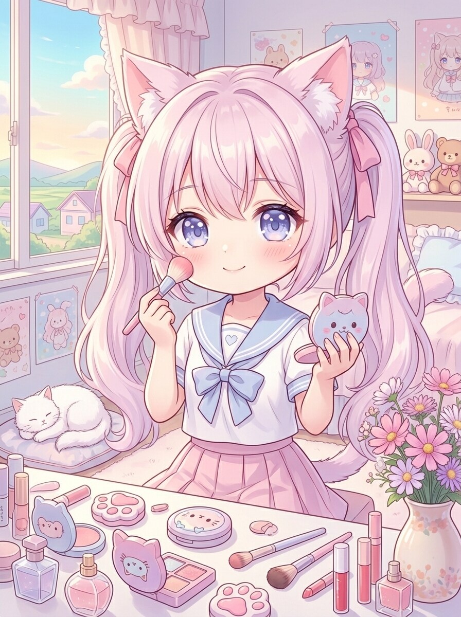 メイク | の人気AIイラスト・グラビア