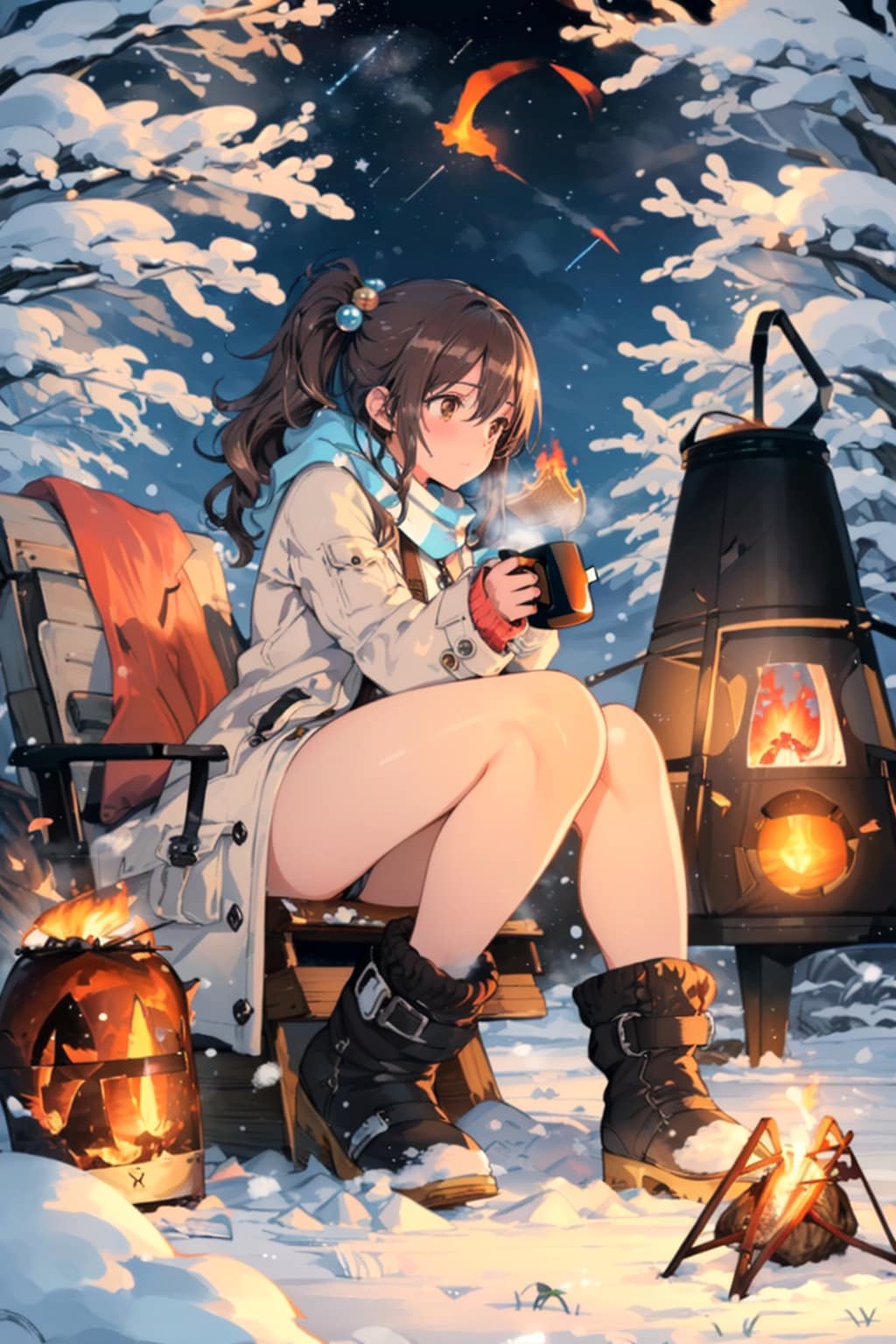 ほっとひと息 | の人気AIイラスト・グラビア