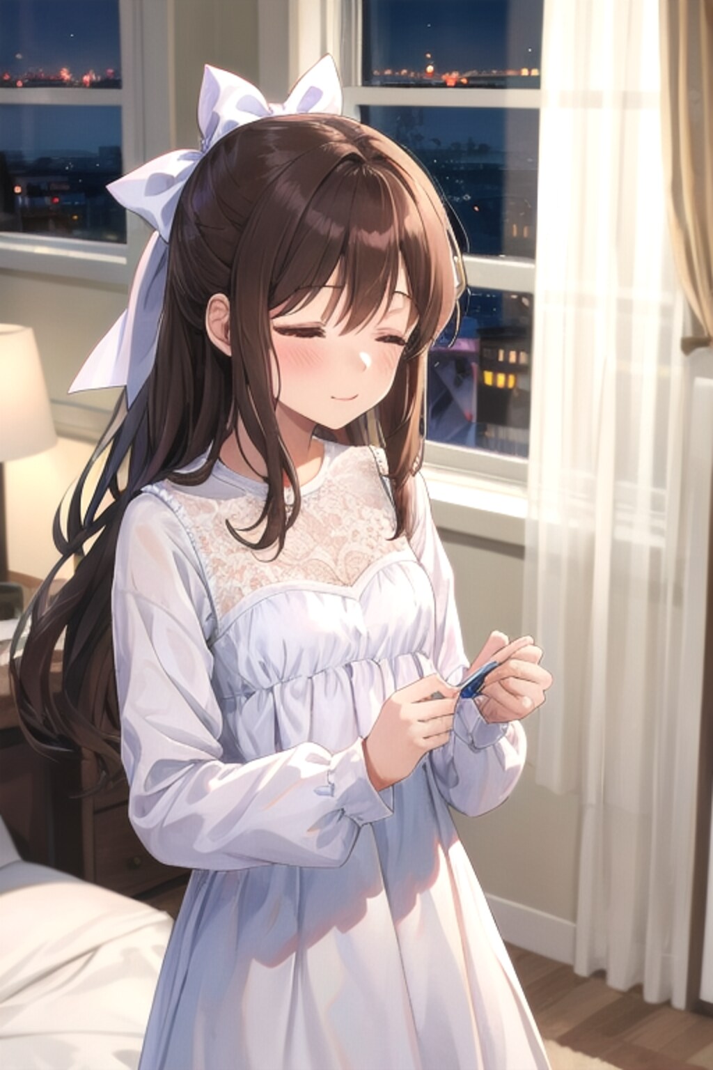 目をつむるなごみちゃん😞💐💛