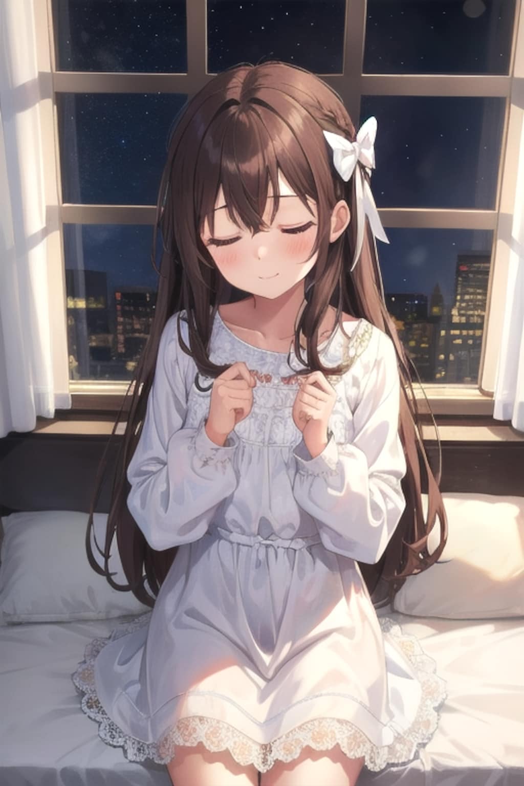 目をつむるなごみちゃん😞💐💛