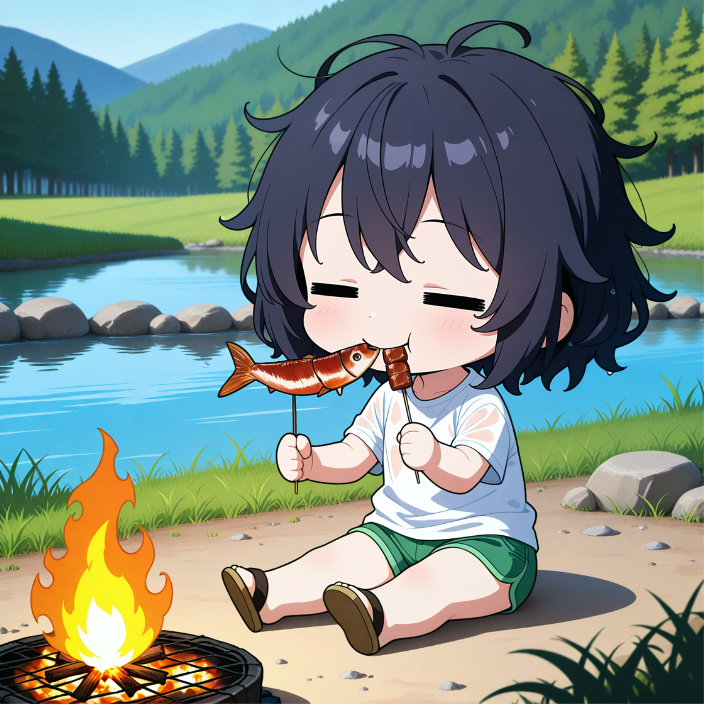 小さいのは朝ごはん | の人気AIイラスト・グラビア