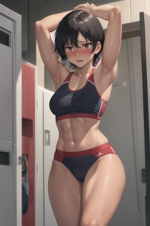 陸上女子のえちえち腋 【FANZA同人販売開始しました♪】