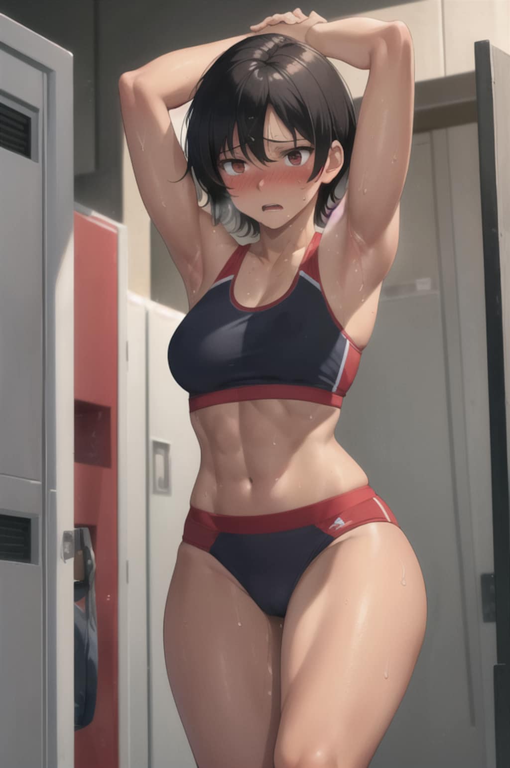 陸上女子のえちえち腋 【FANZA同人販売開始しました♪】