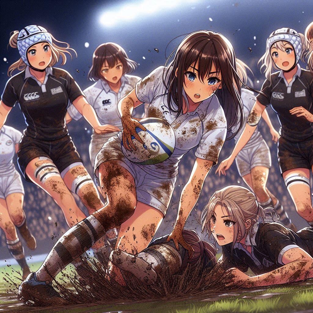 🏉泥まみれの女子ラグビー 129