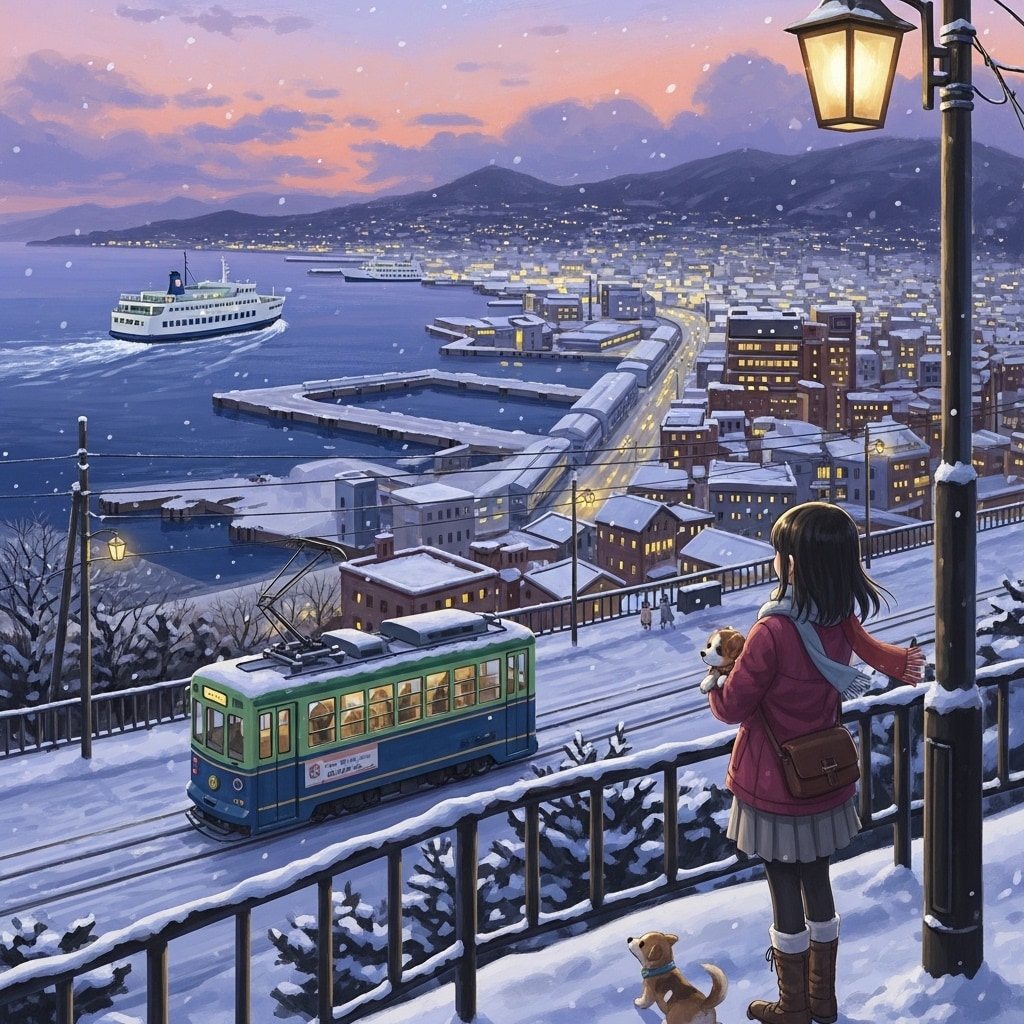 雪の港町 | の人気AIイラスト・グラビア