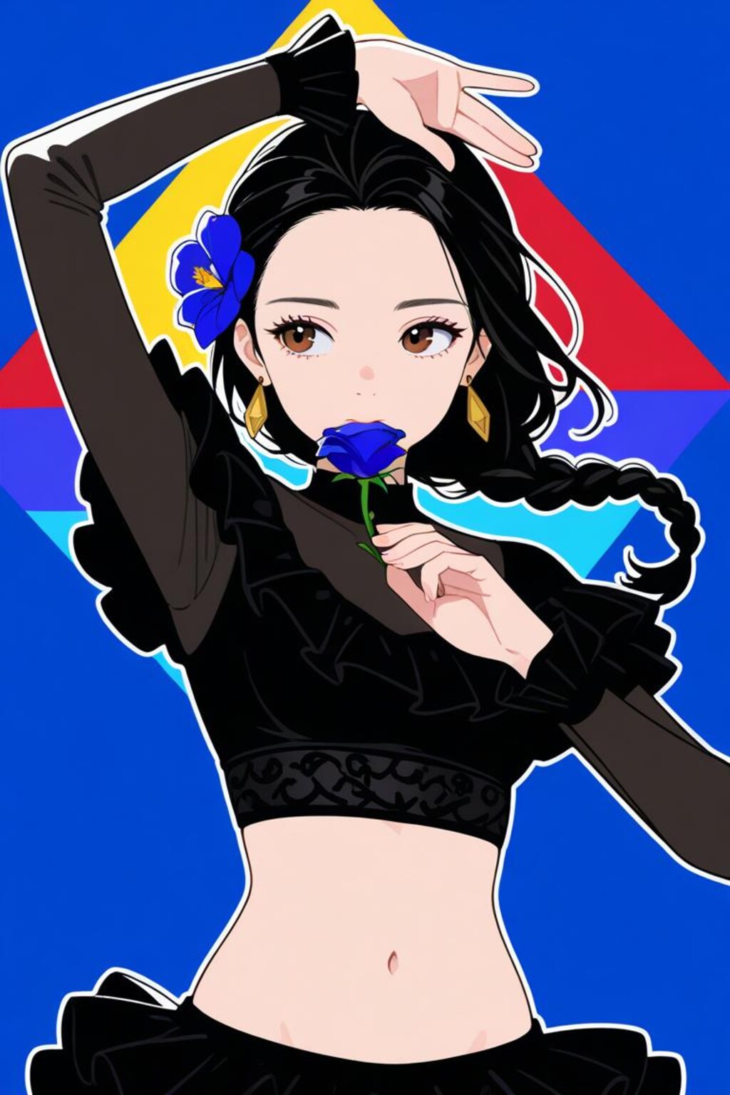 ヘソ出しフラメンコ