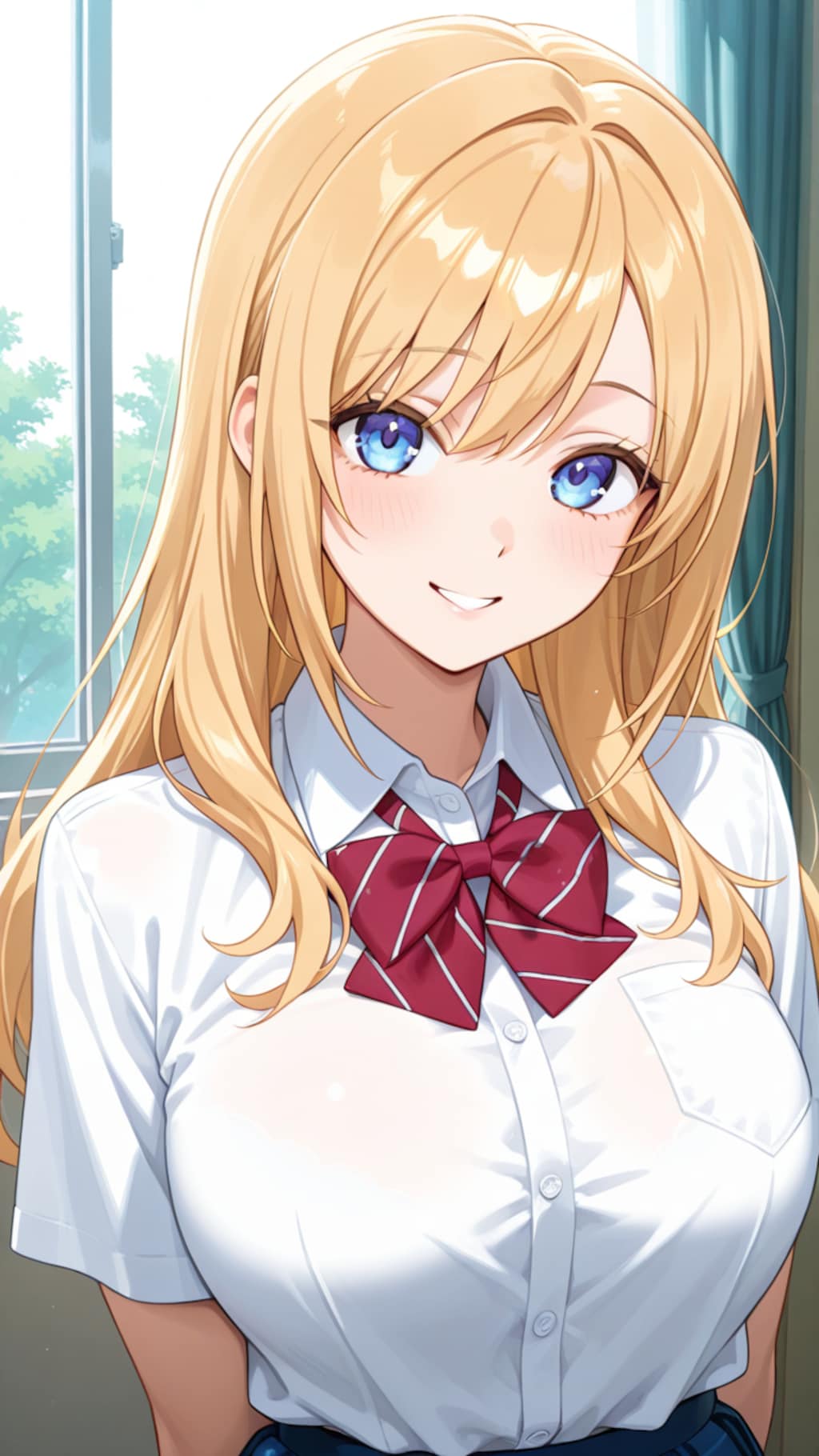 美少女の眼差し