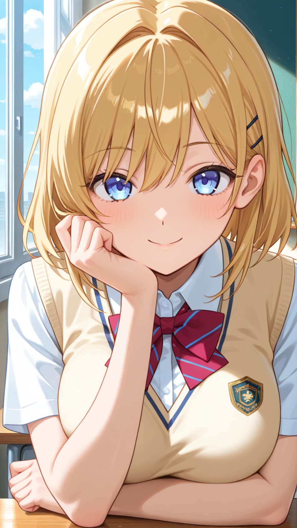 美少女の眼差し