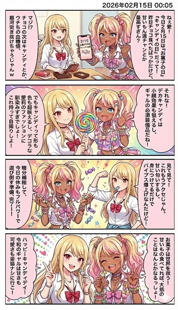 『お菓子の日』＆『キャンディの日』　毎日漫画0時