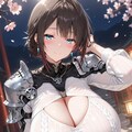 胸元穴あきニット戦士_透け_20260421 5枚目