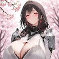 胸元穴あきニット戦士_透け_20260421 3枚目