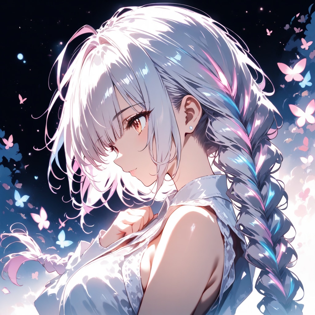 編みこみポニーテール