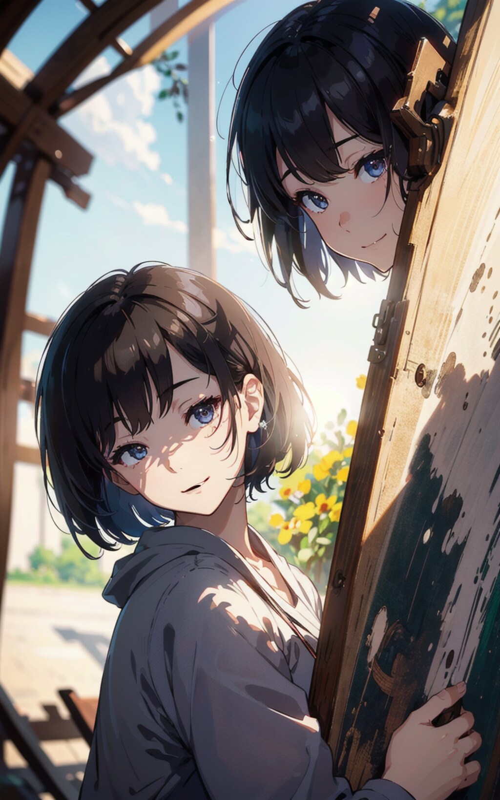 そこで何してるん？