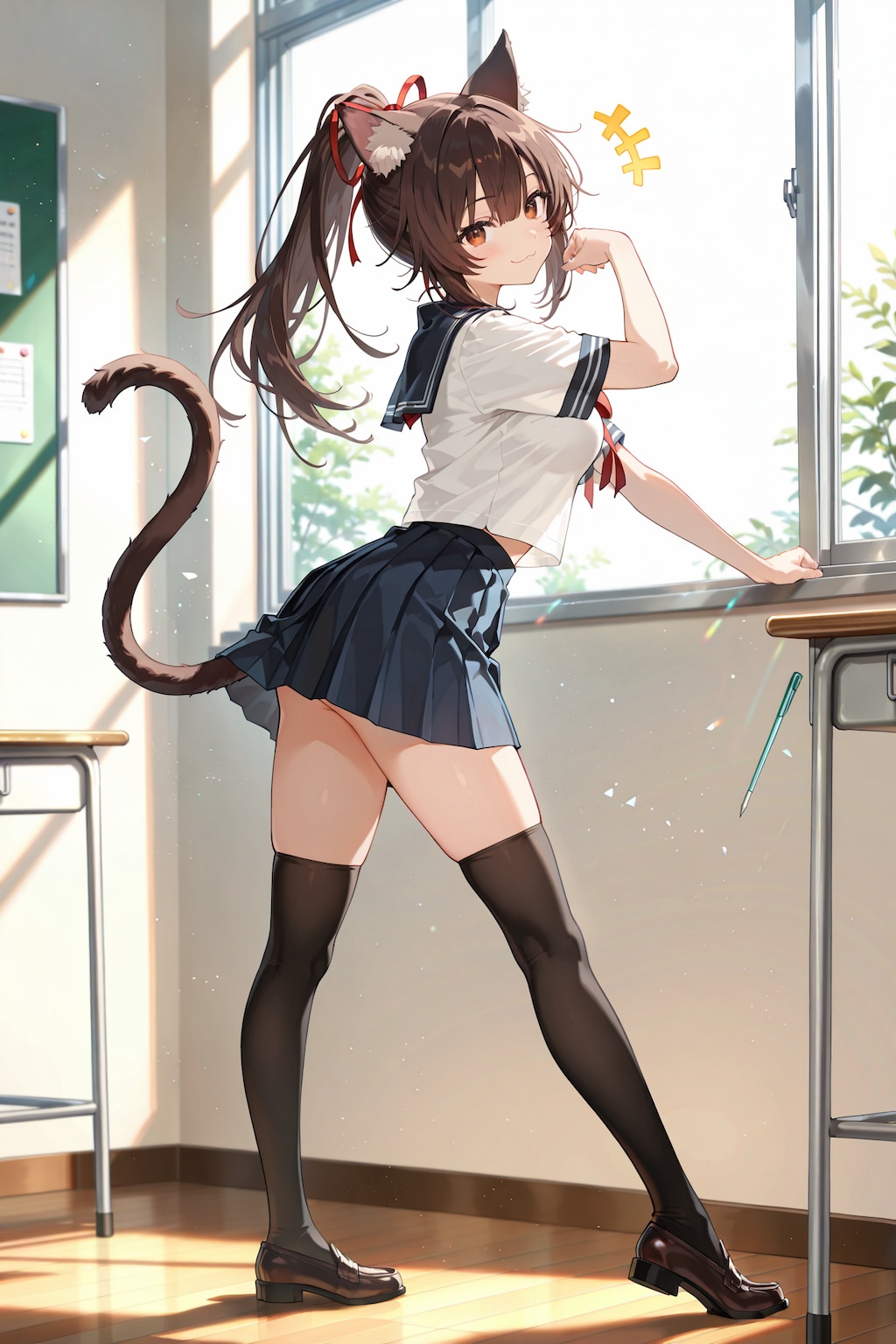 教室のネコミミあかりん撮影会 Y926