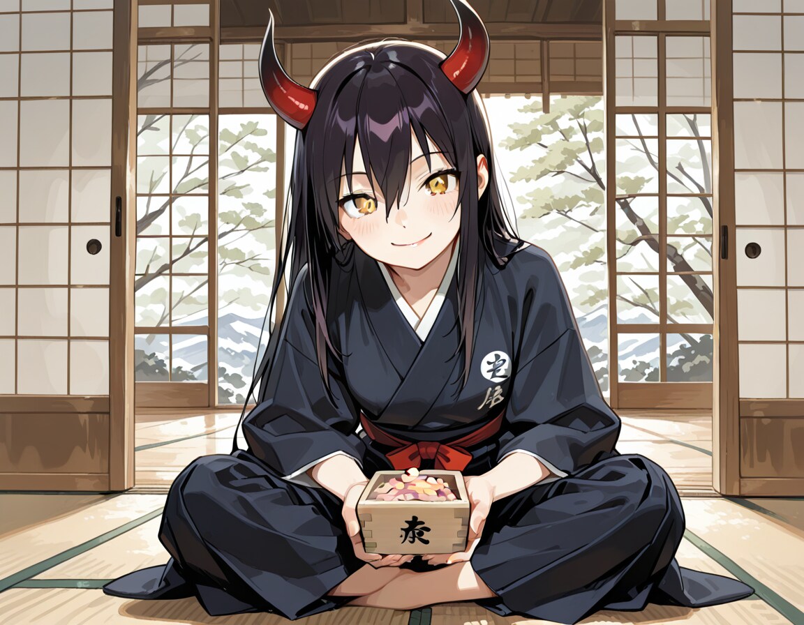 鬼も内、じゃ。