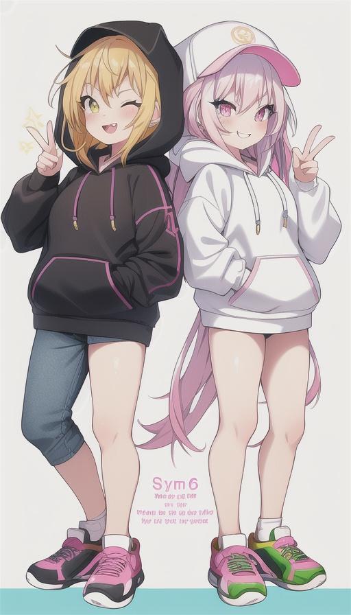 脚を魅せたい双子 | の人気AIイラスト・グラビア