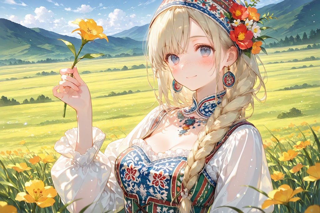 お花あげる