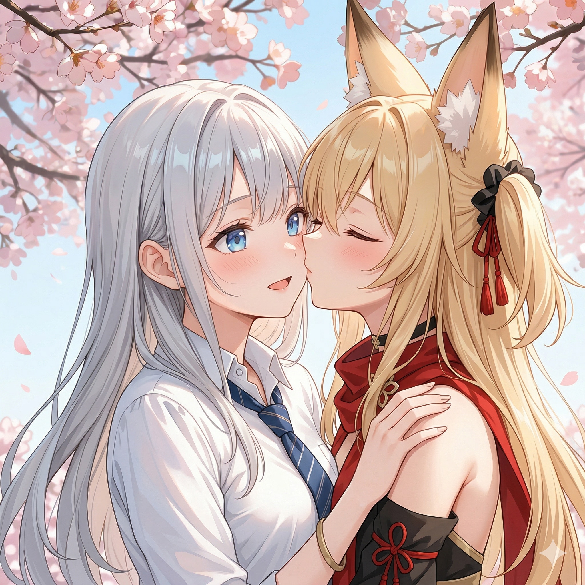 Kamenashiさんの霜月澄華ちゃんに懐く | の人気AIイラスト・グラビア