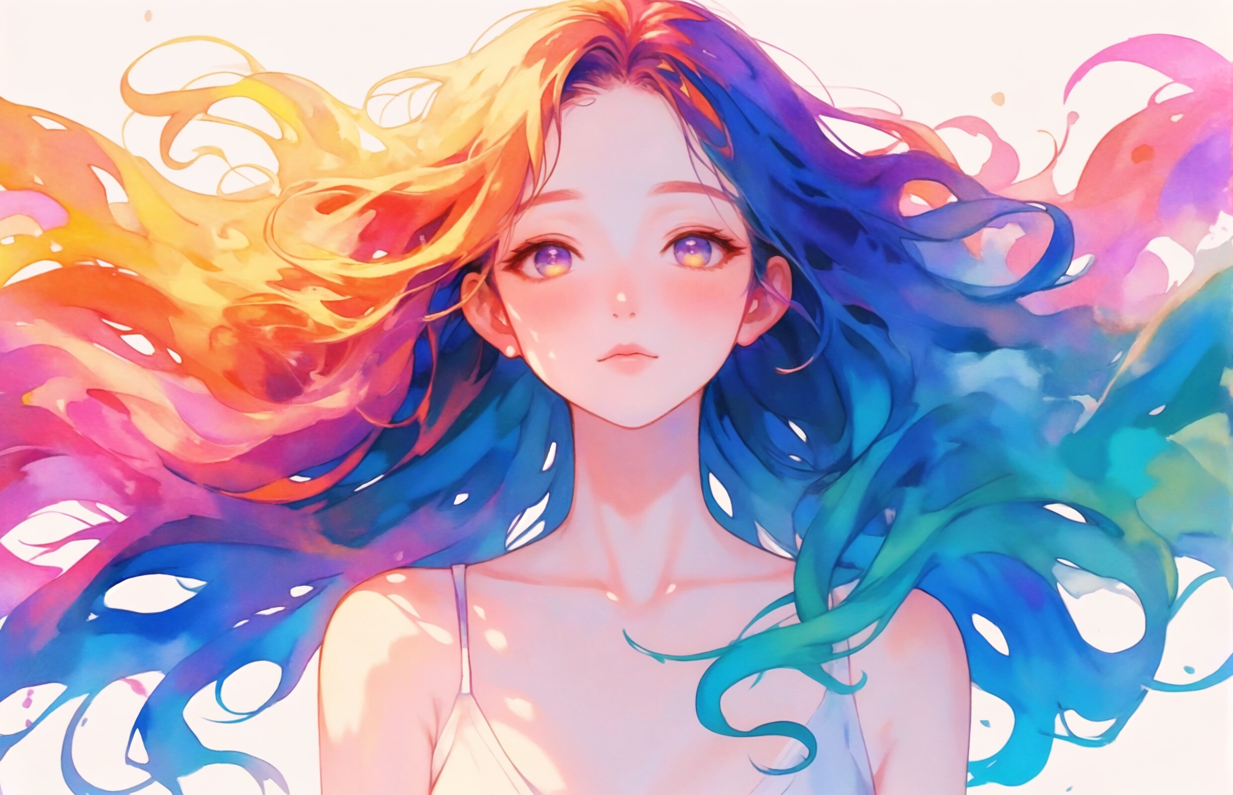 虹目虹髪
