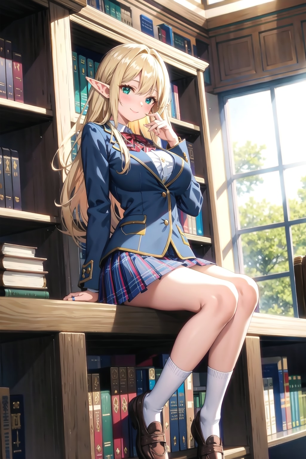 エルフの若奥様の生足 | の人気AIイラスト・グラビア