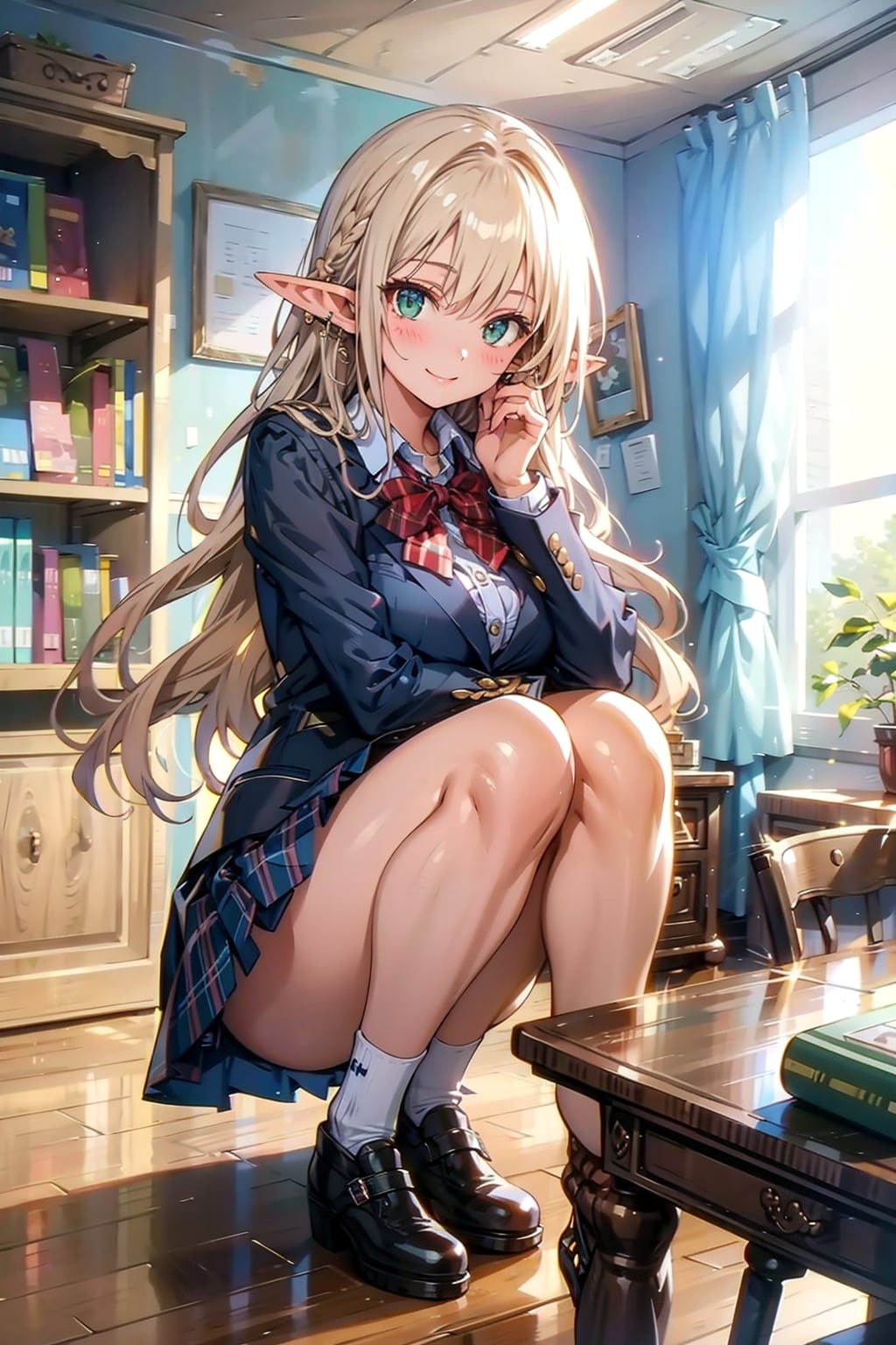 エルフの若奥様の生足