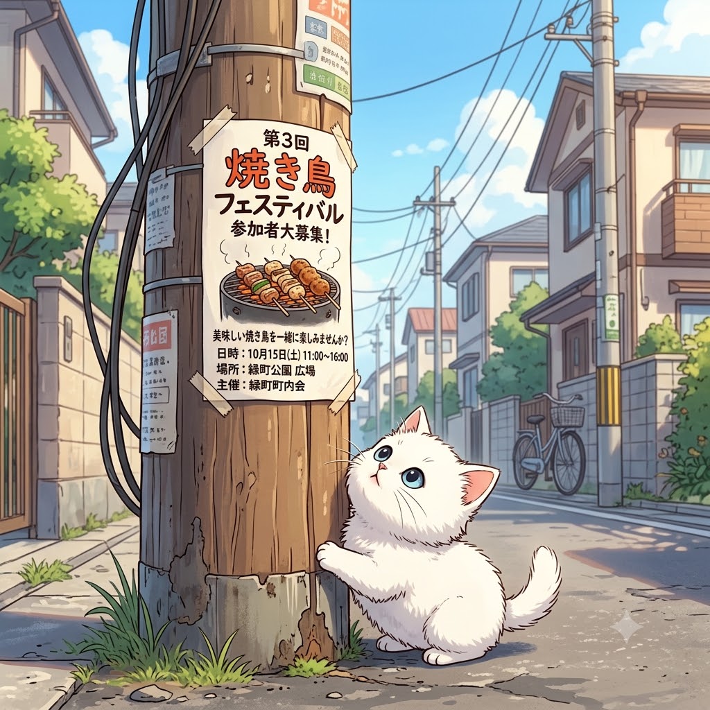 張り紙と子猫 | の人気AIイラスト・グラビア