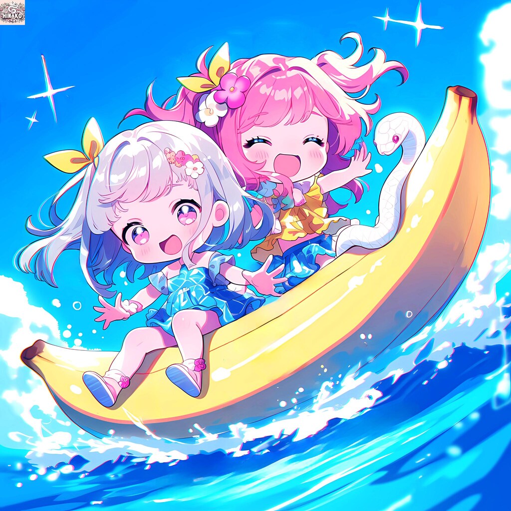 バナナボートで…ん？バナナ🍌？😳