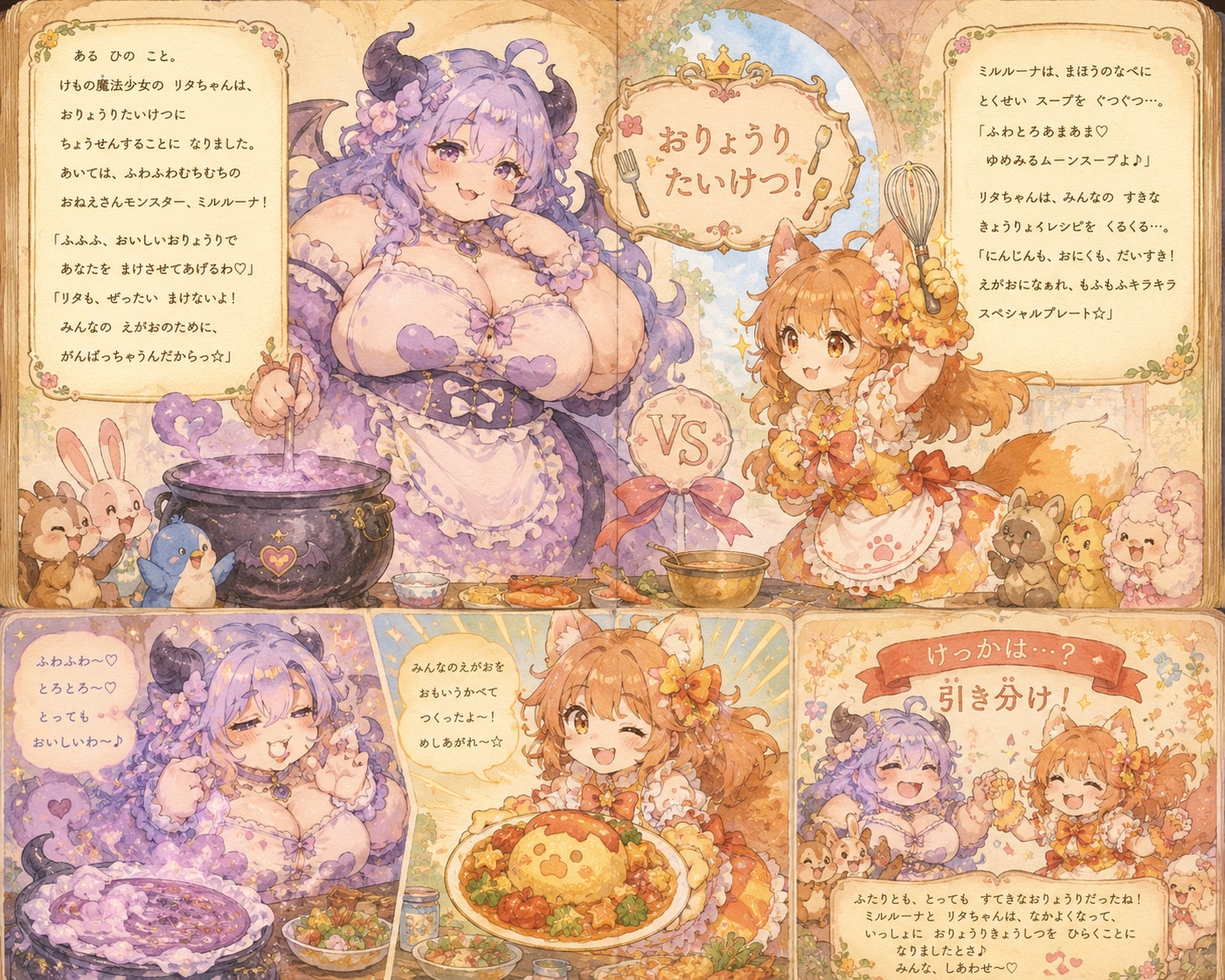 魔法少女のおりょうりたいけつ