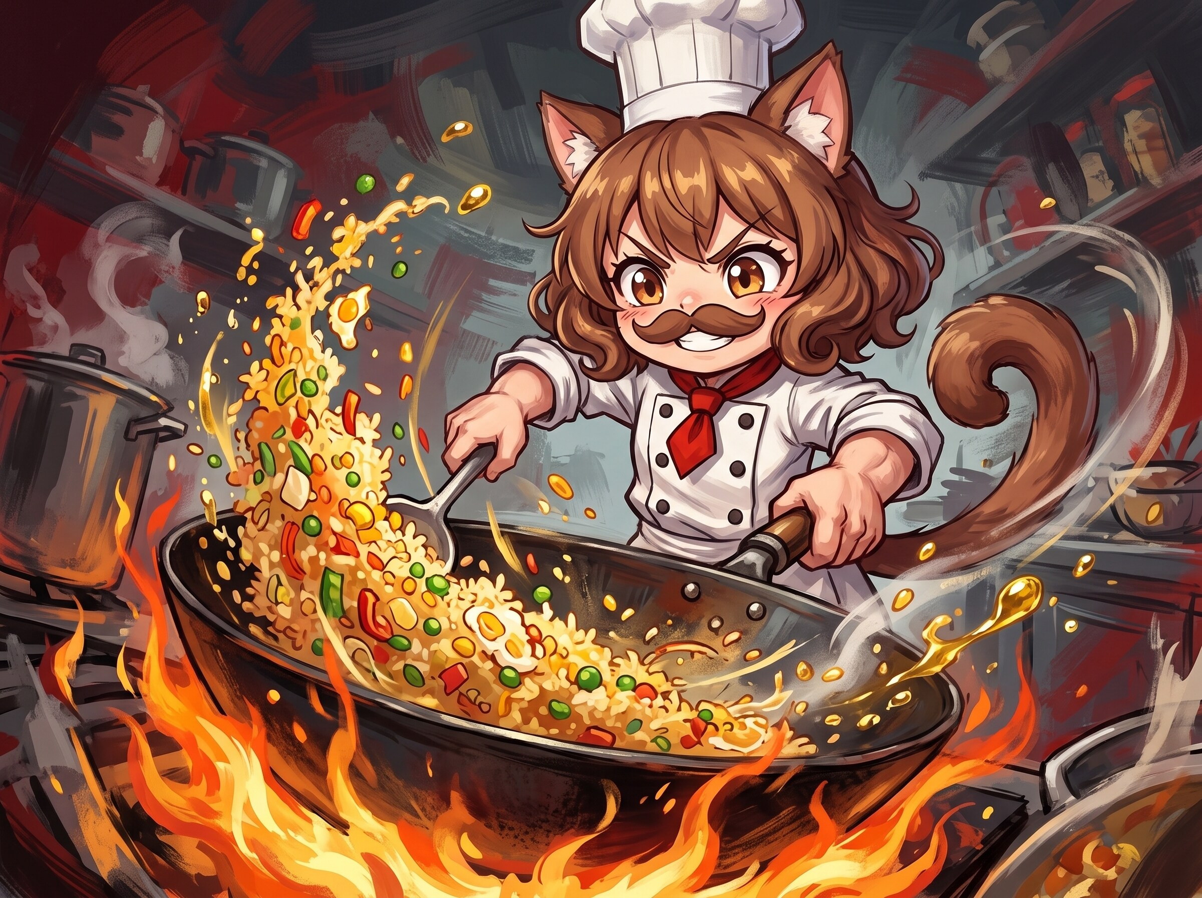 チャーハン作るよ！ | の人気AIイラスト・グラビア