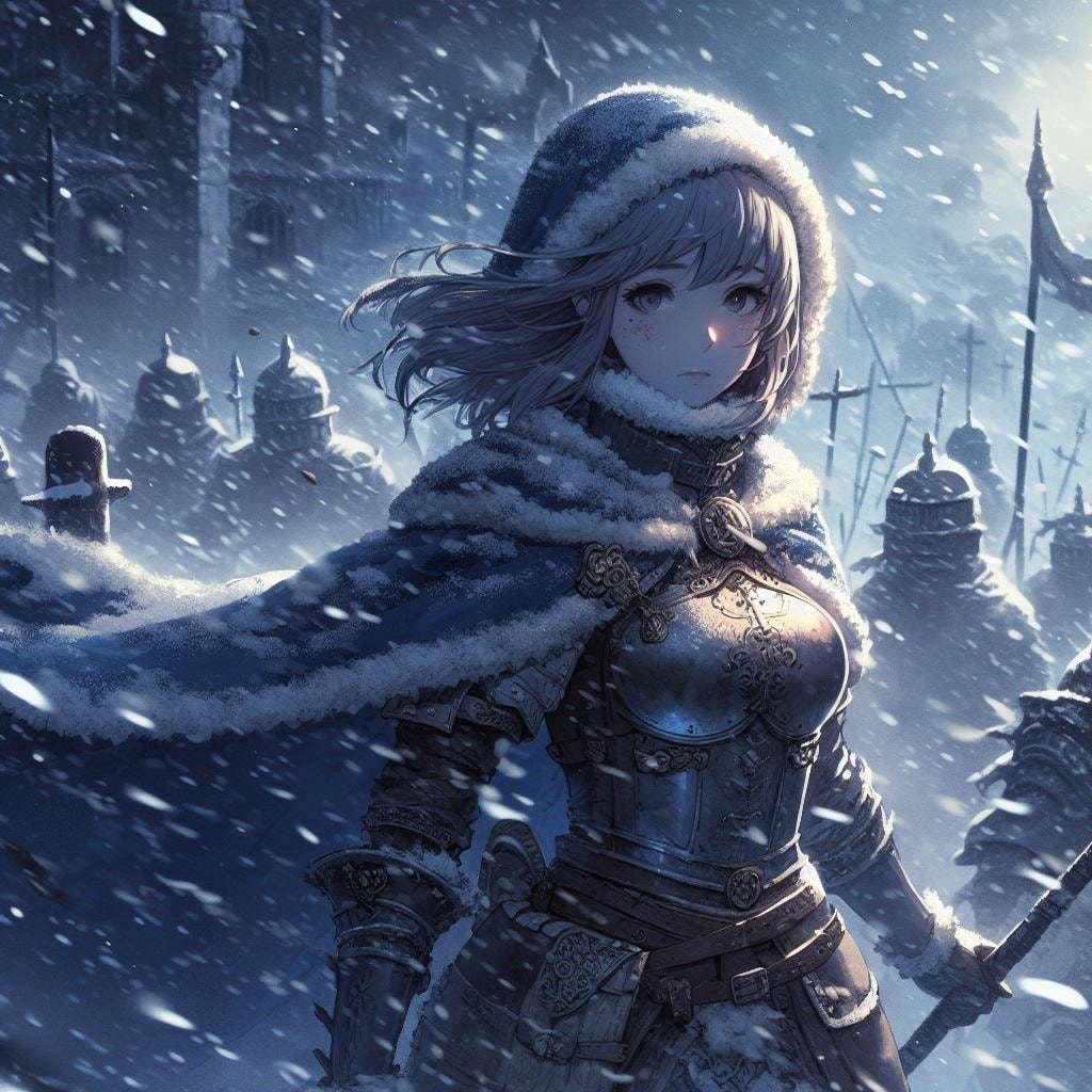 吹雪の中の従軍