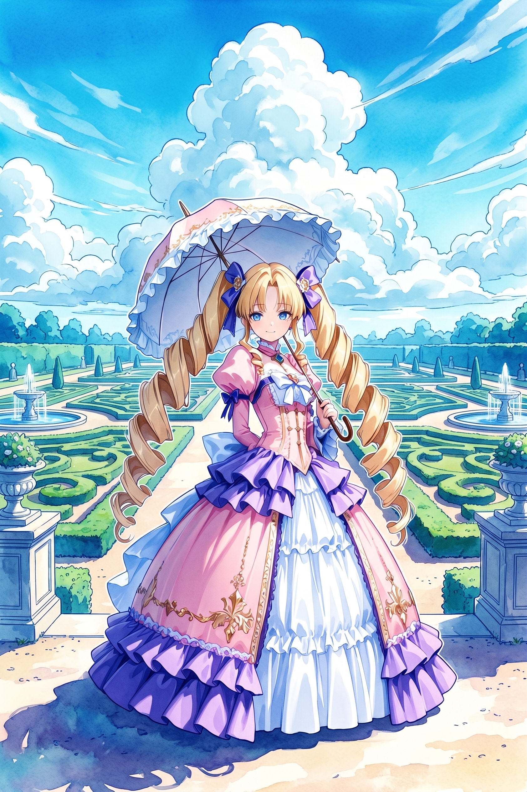 夏、水彩 | の人気AIイラスト・グラビア