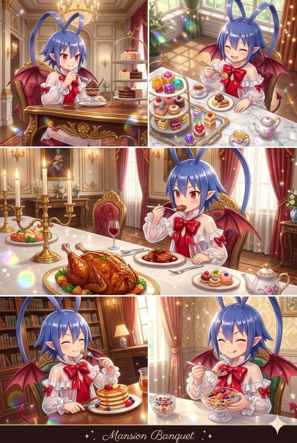 ラハールの食事シーン　魔界戦記ディスガイア