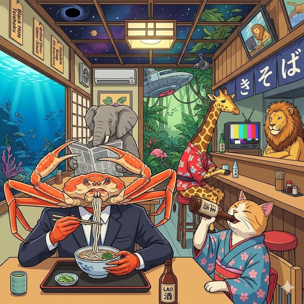 かにをくえるんだな