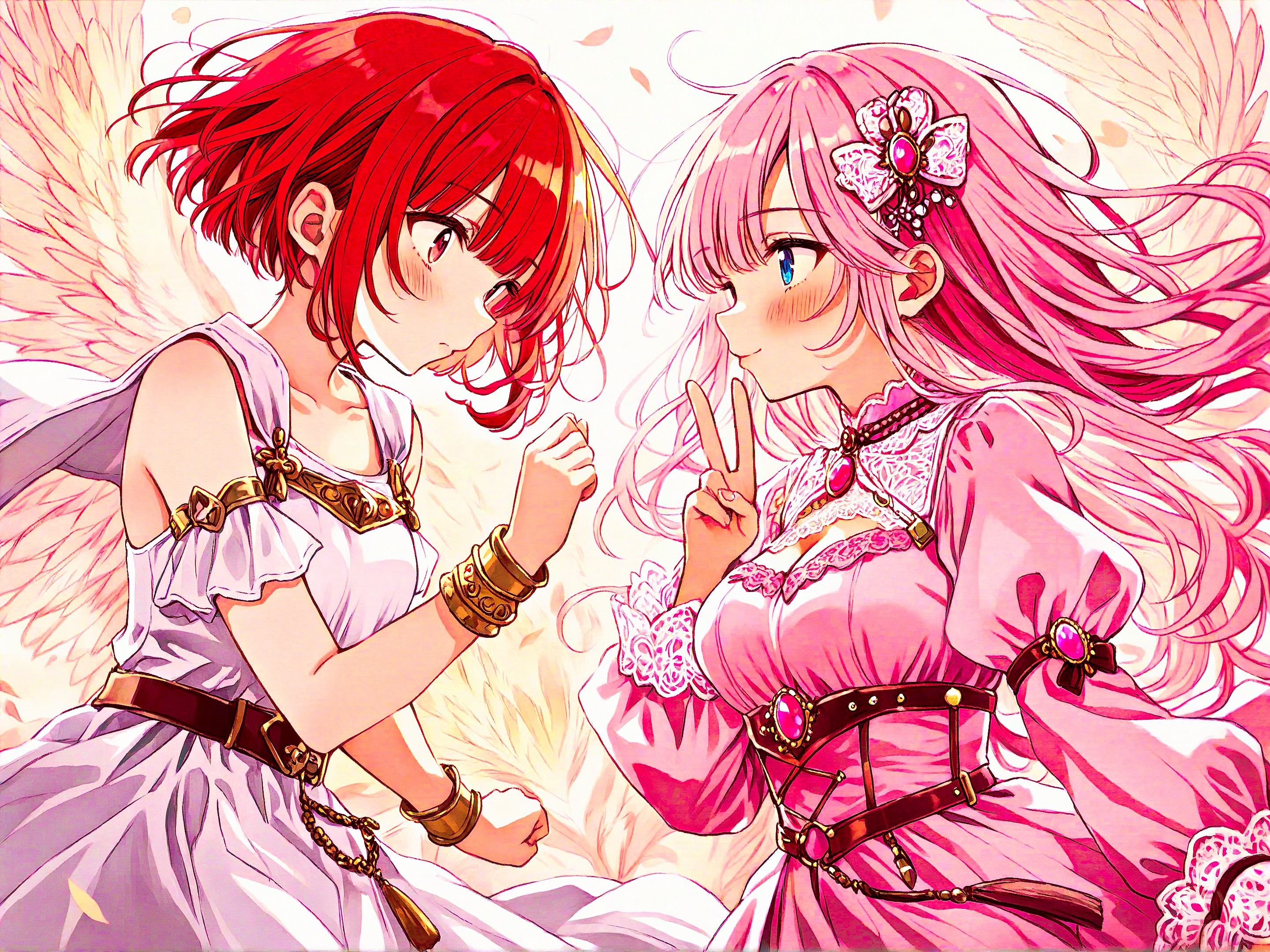 二人は仲良し | の人気AIイラスト・グラビア