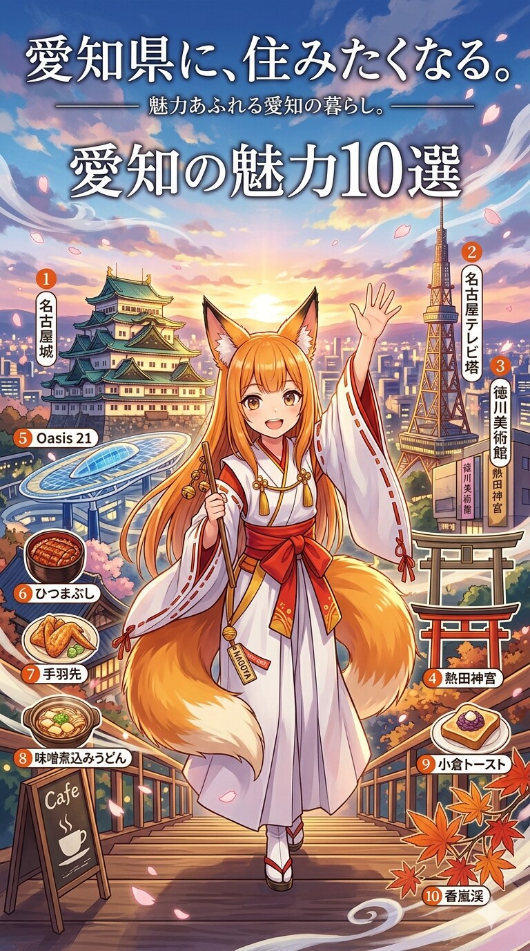 愛知の魅力 | の人気AIイラスト・グラビア