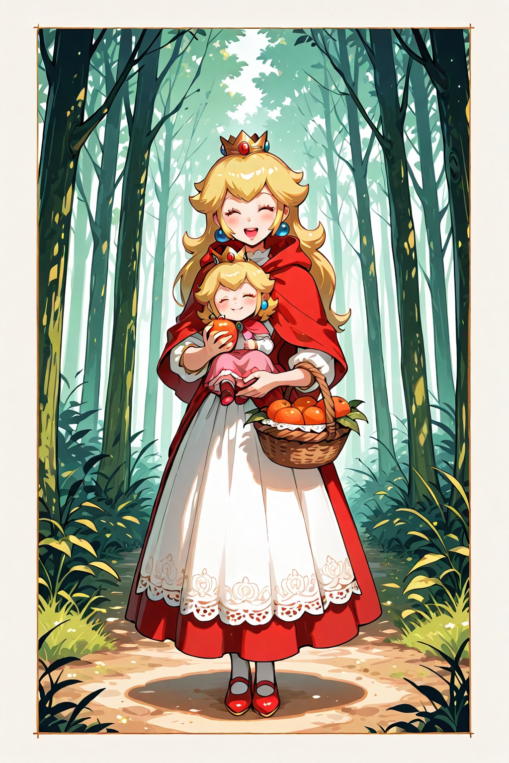 赤ずきんさんwith my daughter