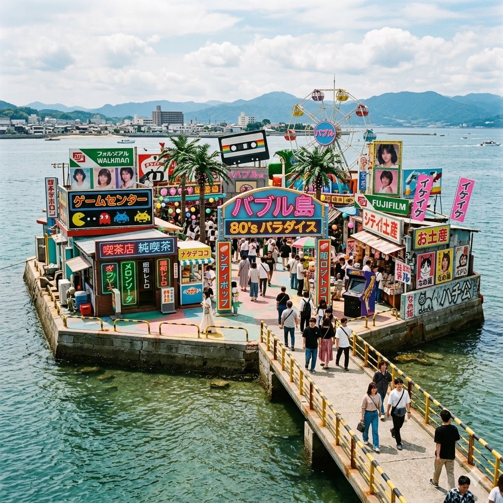 80年代っぽい無人島