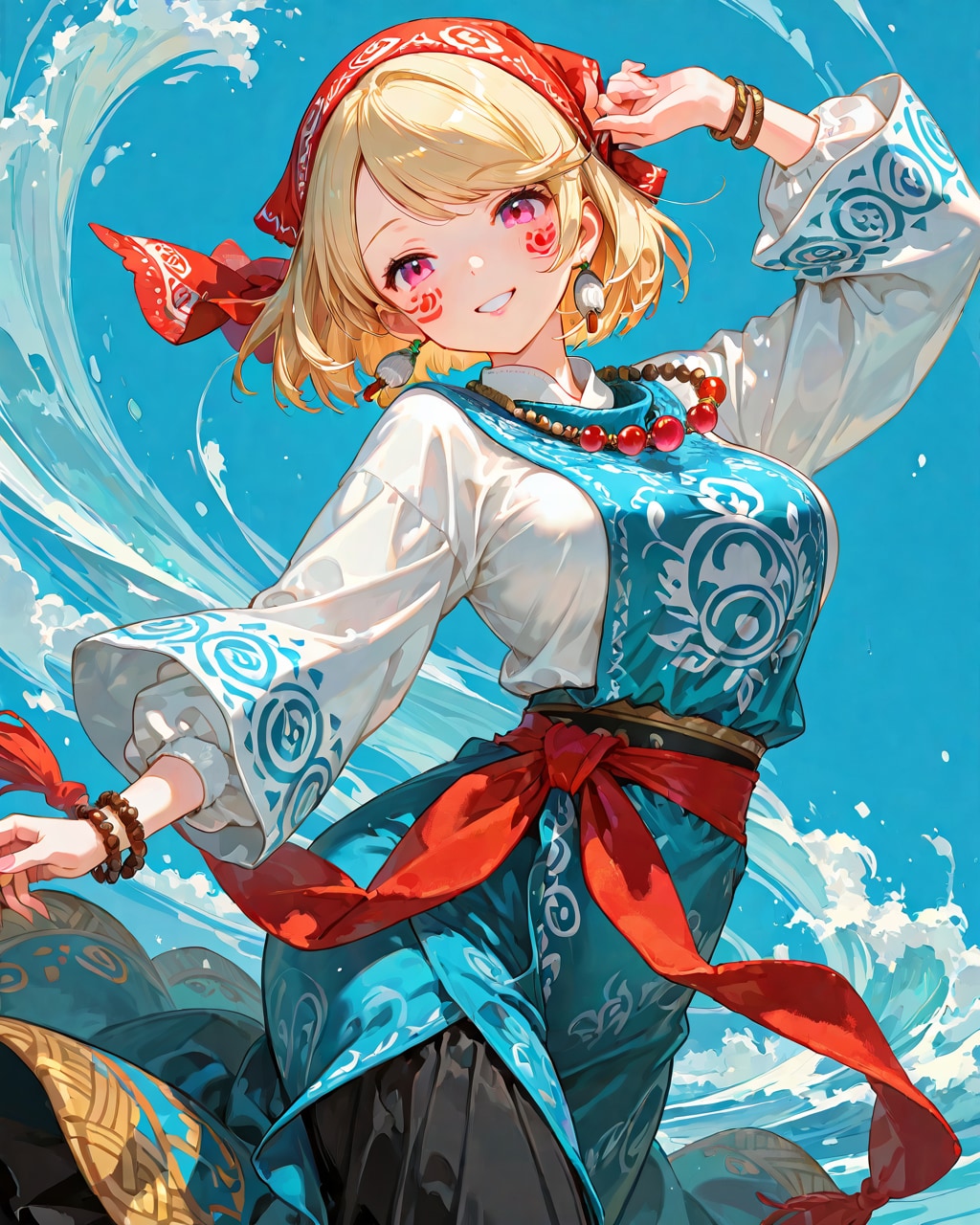 赤道ギニア✖️青海波模様（おはよう#184）