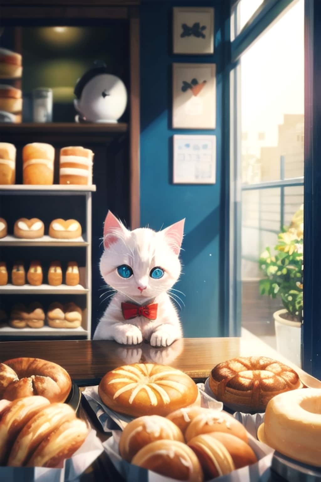 【動物】猫✕パン屋