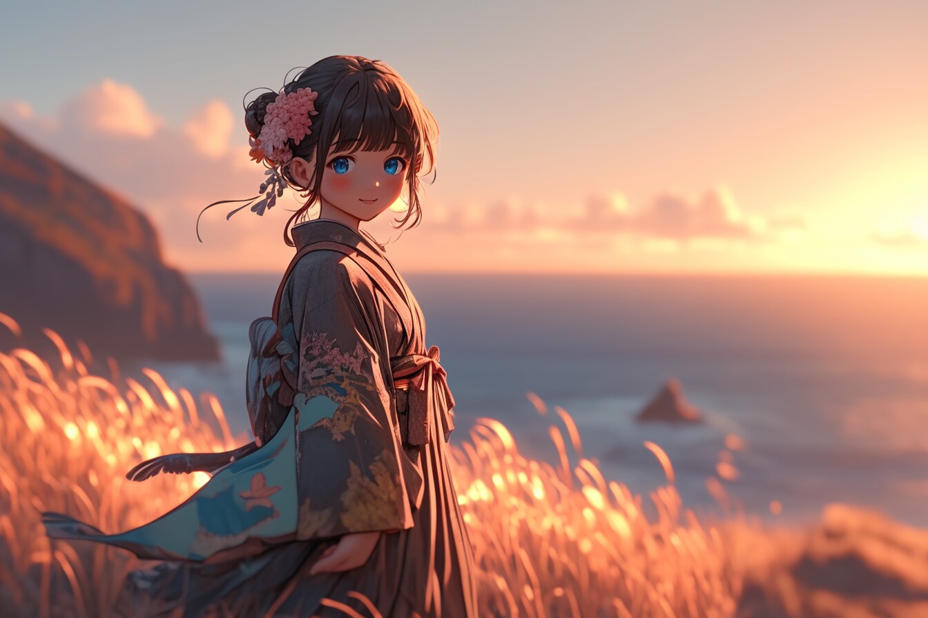 夕暮れのおだんごちゃん🍡✨10 | の人気AIイラスト・グラビア