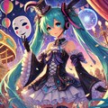 初音ミクと仮面舞踏会 3枚目