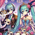 初音ミクと仮面舞踏会 2枚目