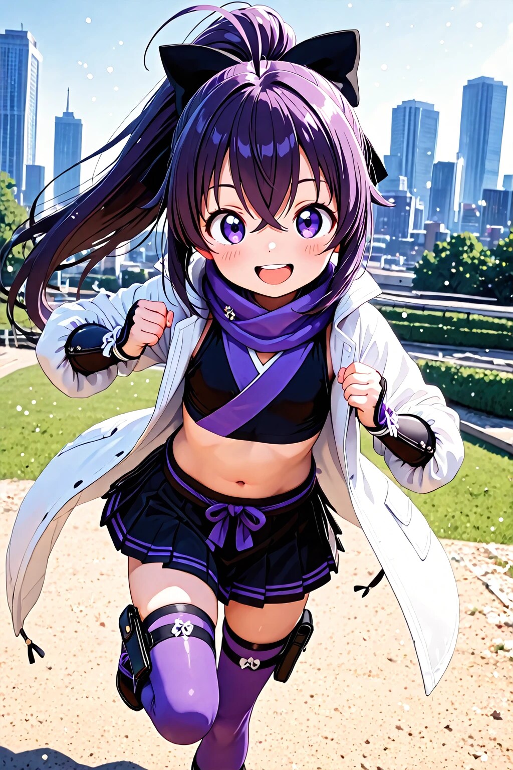 白コートくノ一