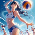 ビーチバレー女子3 4枚目