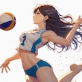 ビーチバレー女子3 5枚目