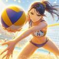 ビーチバレー女子3 6枚目
