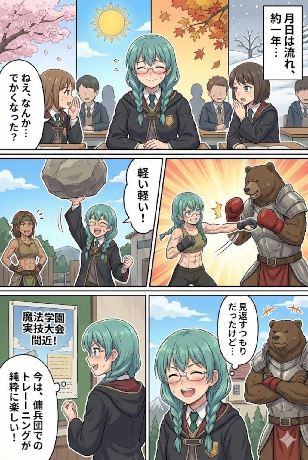 (自己強化)魔法使い+拳闘士